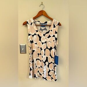 Simply Vera Vera Wang Black and Cream Tank Top